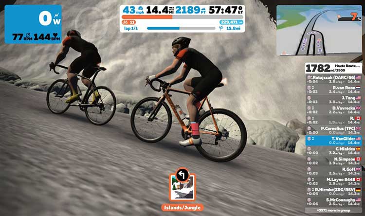 Virtual Haute Route Stage 1